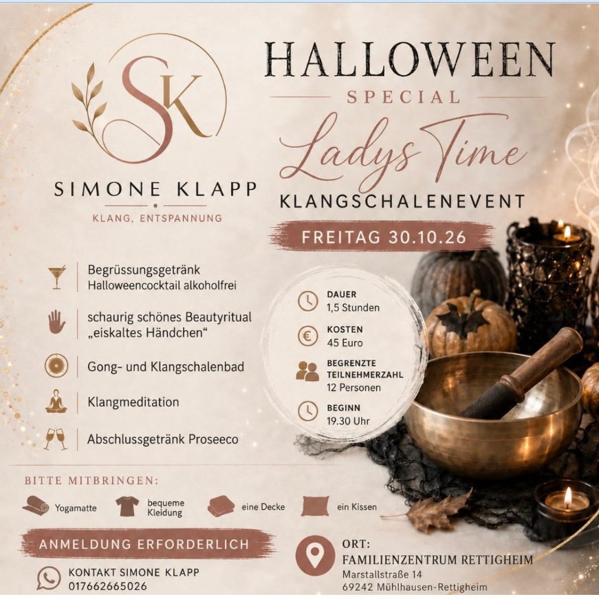 Klangschale Halloween