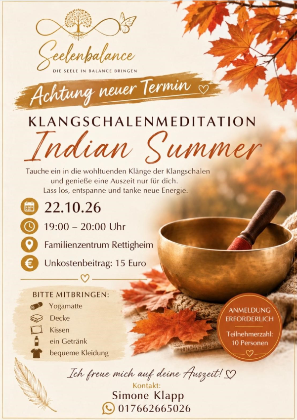 Klangschale Indian Summer